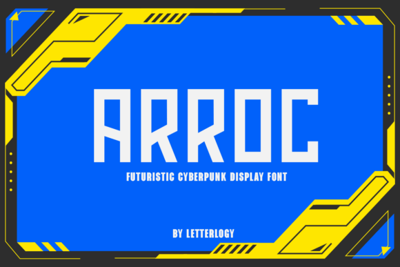 Arroc Typeface for Bold Sci-Fi Branding