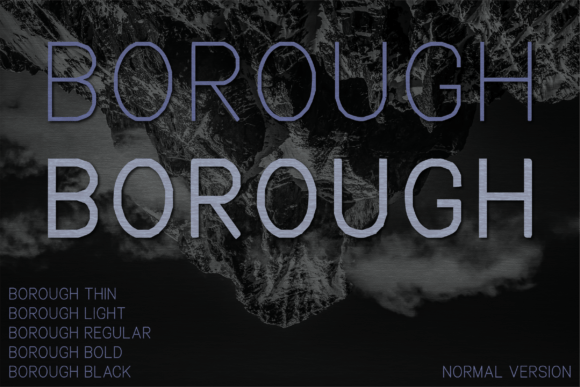 Borough Typeface for Editorial Design