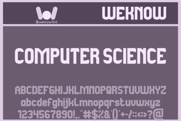 Computer Science Font for Modern Makers