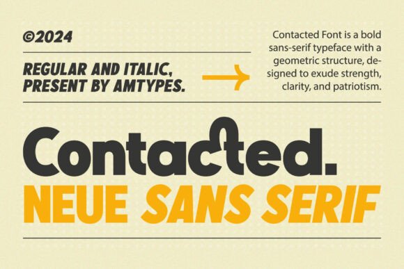 Contacted Font: Bold Type for Crafters