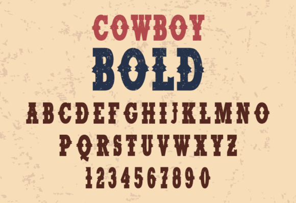 Cowboy Bold: A Retro Sans Serif Font for Web Design