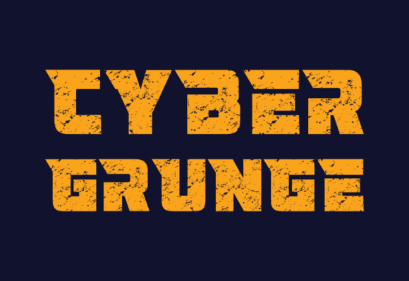Cyber Grunge Typeface for Bold Campaigns