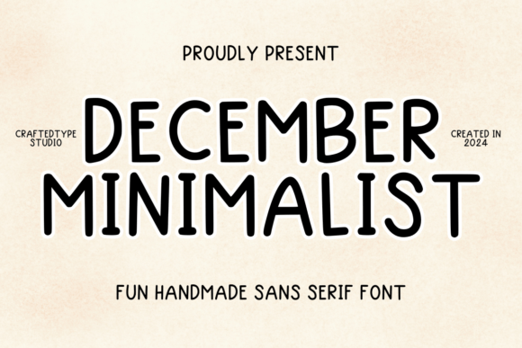 December Minimalist Font for Branding