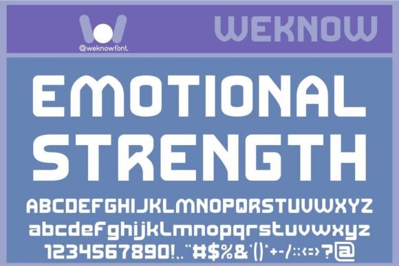 Emotional Strength Font for Bold Maker Branding