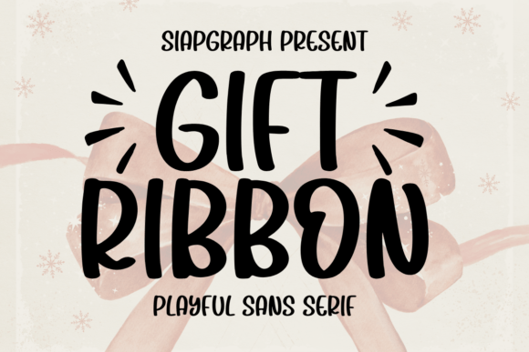 Gift Ribbon Font for Bold Business Branding