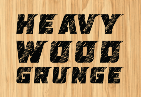 Heavy Wood Grunge Typeface for Bold Branding