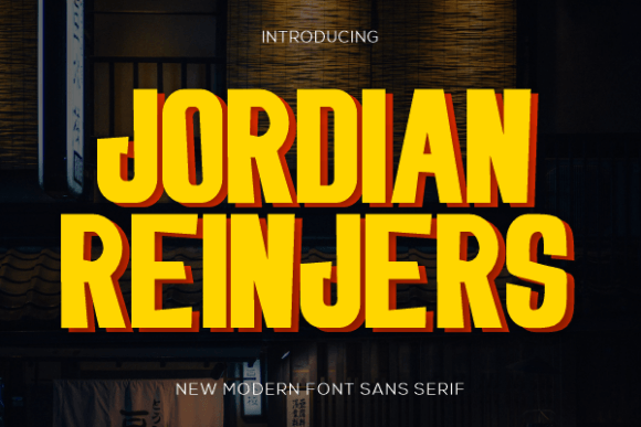 Jordian Reinjers Typeface for Modern Branding