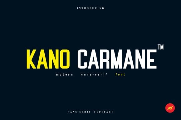 Kano Carmane Font for Professional Branding