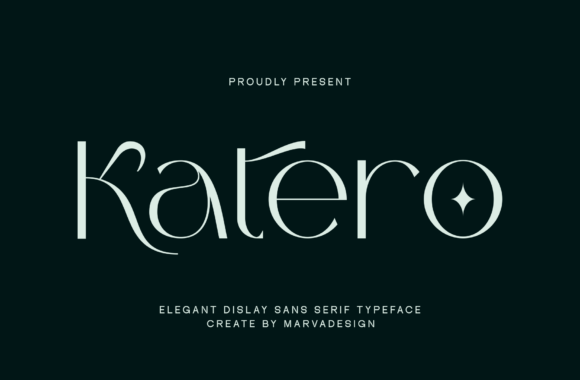Katero: A Refined Sans Serif Typeface for Modern Editorial Design