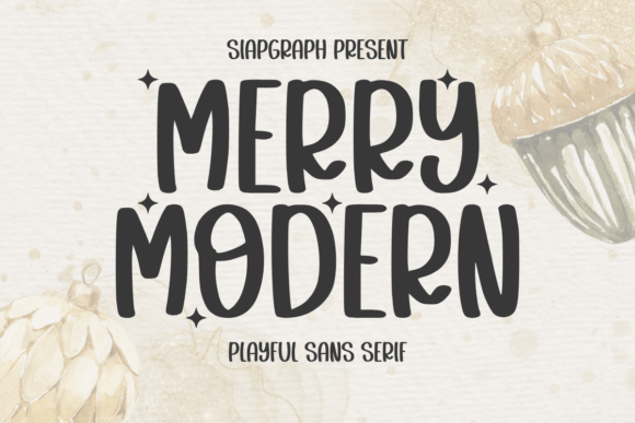 Merry Modern: Bold Sans Serif Font for Creators