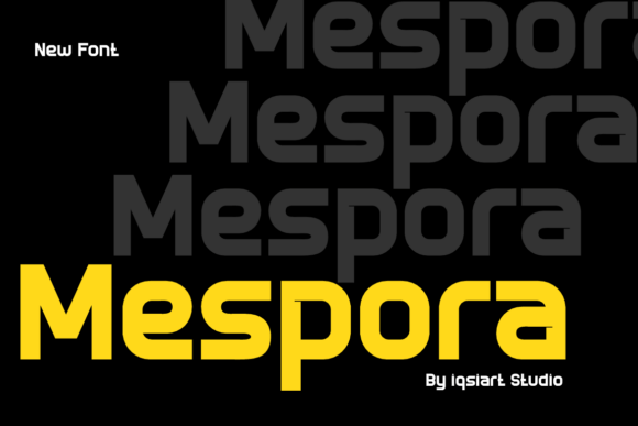 Mespora: A Bold Sans Serif Typeface for Modern Editors