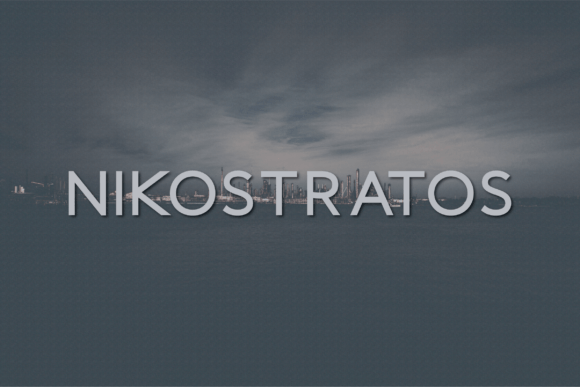 Nikostratos: A Chic Sans Serif Typeface for Modern Editors