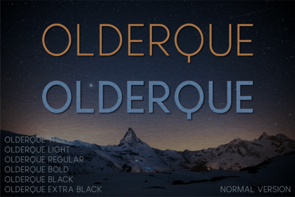 Olderque: The Minimalist Sans Serif Font for Modern Brands