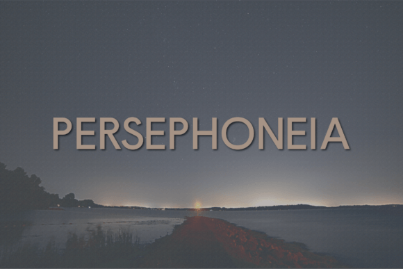 Persephoneia: A Modern Typeface for Editorial Design