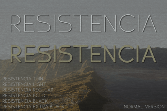 Resistencia: The Elegant Sans Serif Typeface