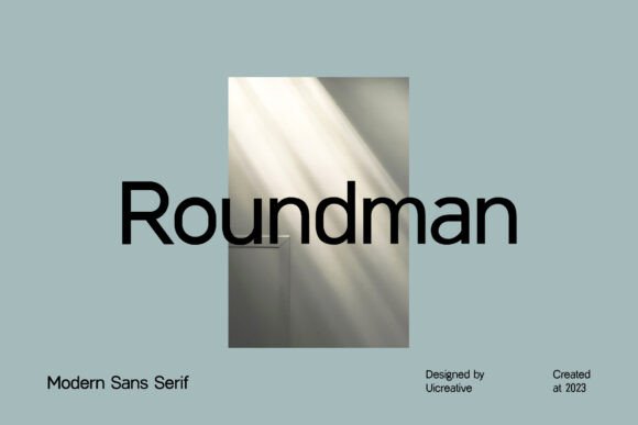 Roundman: A Modern Sans Serif Typeface for Crafters