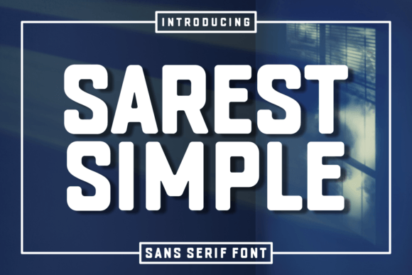 Sarest Simple: A Bold Typeface for Small Business Branding