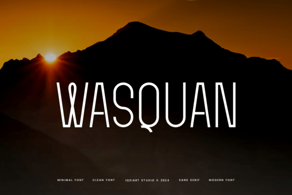 Wasquan: A Modern Sans Serif Font for Web Design